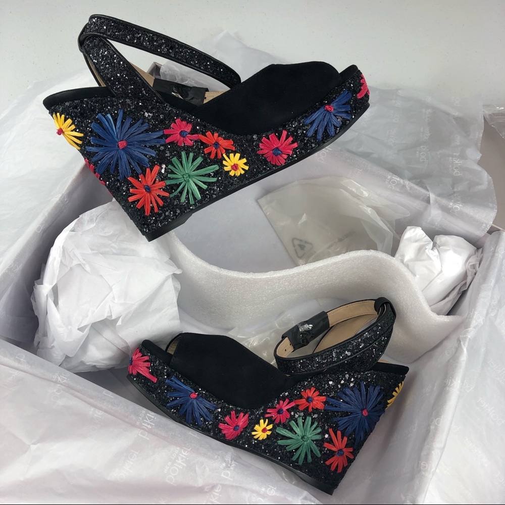 Botkier New York Jessie Wedge Sandals Size 6.5 - Picture 6 of 8